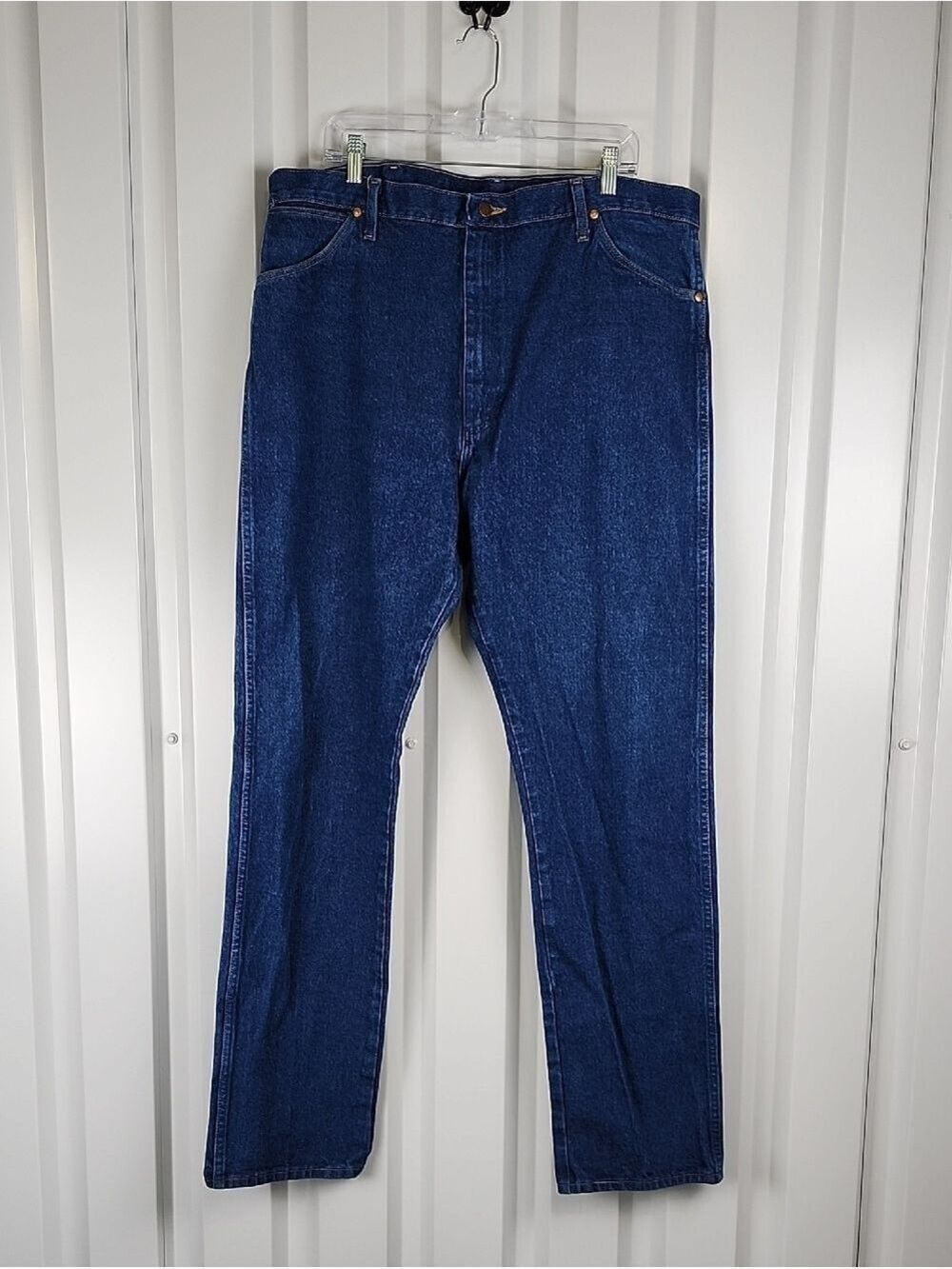 Wrangler Men's 13MWZPW Cowboy Cut Prewashed Indigo Blue Straight Jeans Sz 40x36